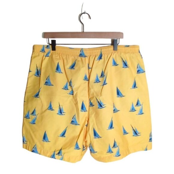 Nautica Men's Nautical Boat Themed Swim Trunks Size L - Picture 2 of 4